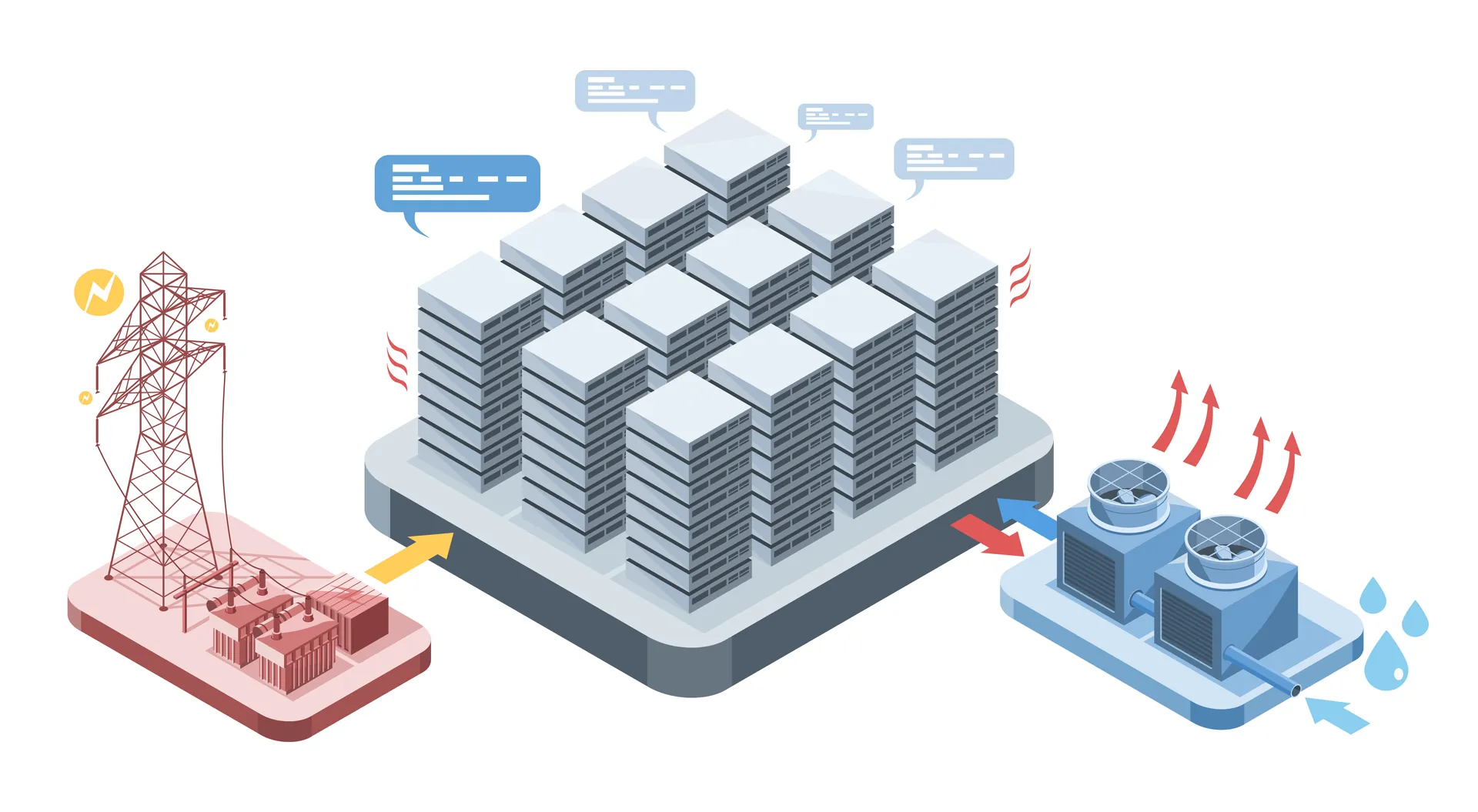 Data center cooling piping infrastructure