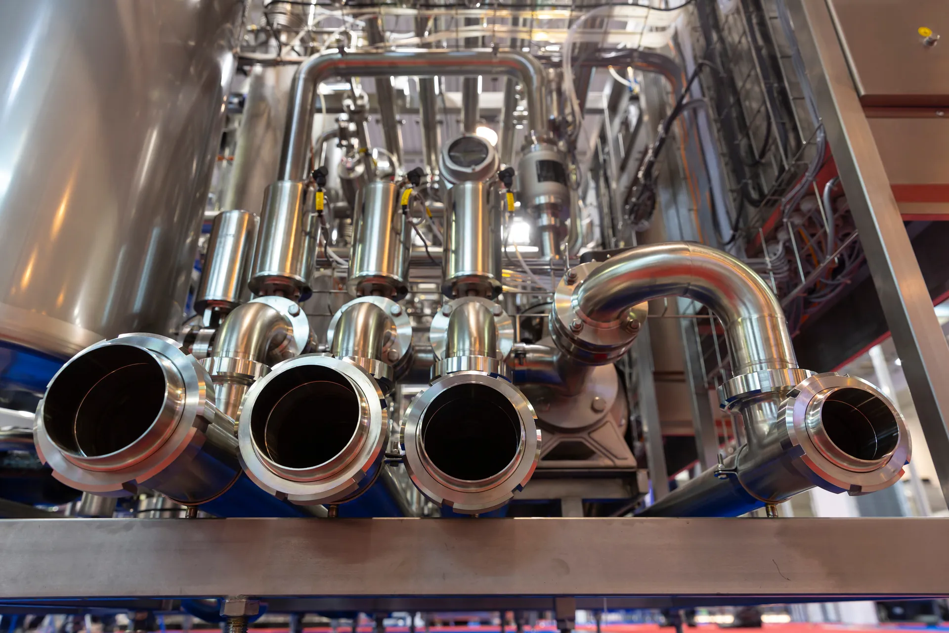 Stainless steel process piping